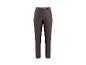Dunkelbraune Damen-Hose mit hohem Bund und geradem Bein.