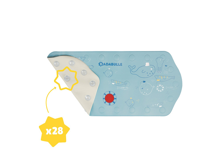 Gehe zu Vollbildansicht: Badabulle XXL Badematte mit Thermometer »Meerestiere«, L 40 x B 91 cm - Bild 4