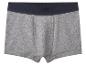 Graue Herren-Boxershorts mit dunkelblauem Gummibund