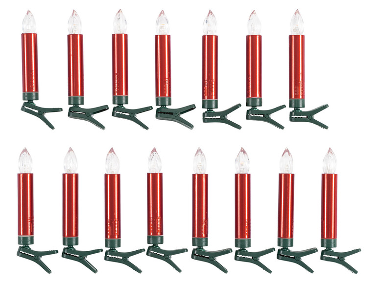 Gehe zu Vollbildansicht: LIVARNO home LED Weihnachtsbaumkerzen, kabellos, 15 Stück - Bild 16