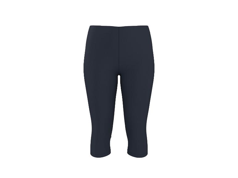 Dunkelblaue Damen-Fitness-Caprihose
