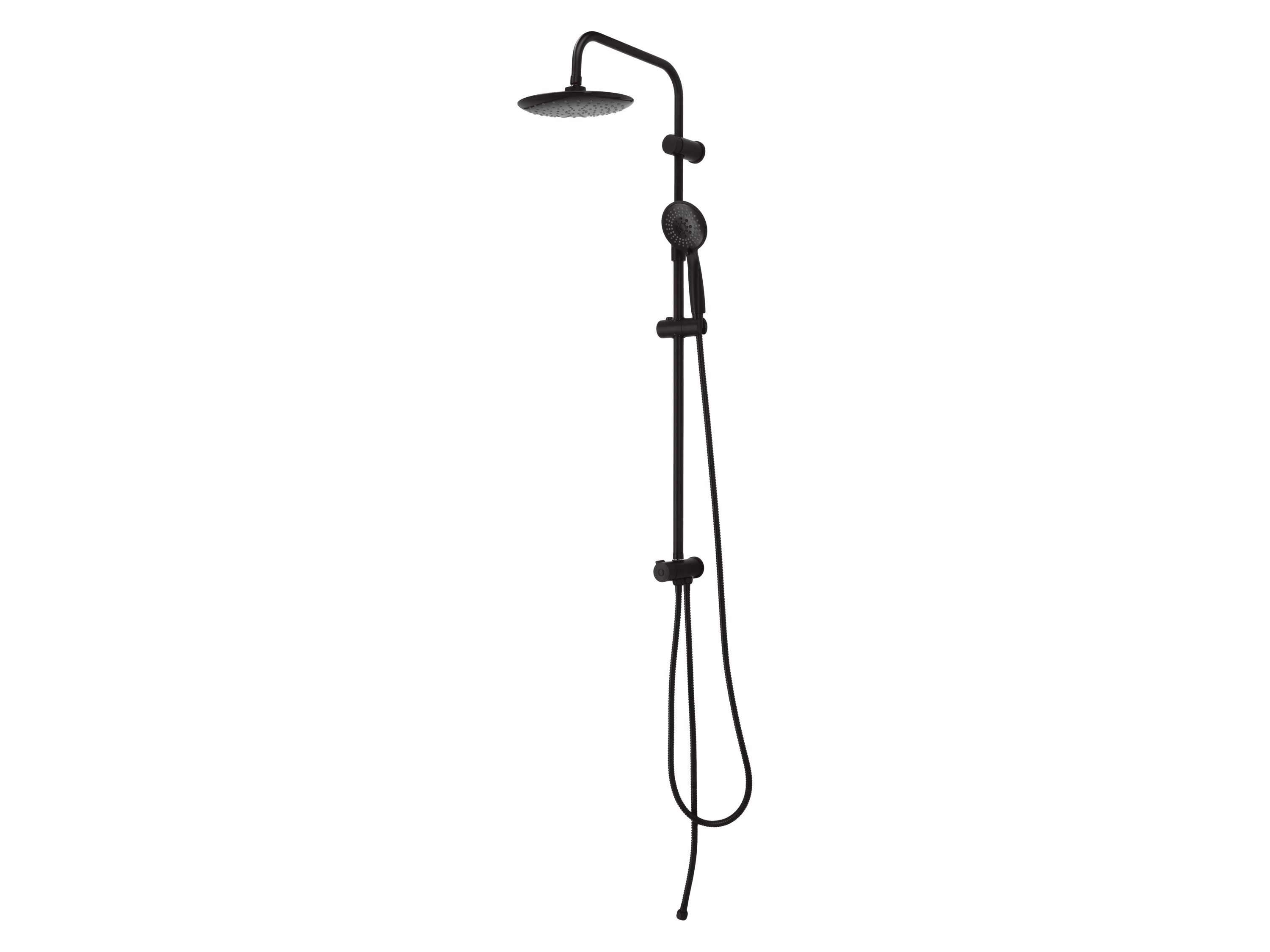 LIVARNO® Überkopfbrauseset, höhenverstellbar (Schwarz)