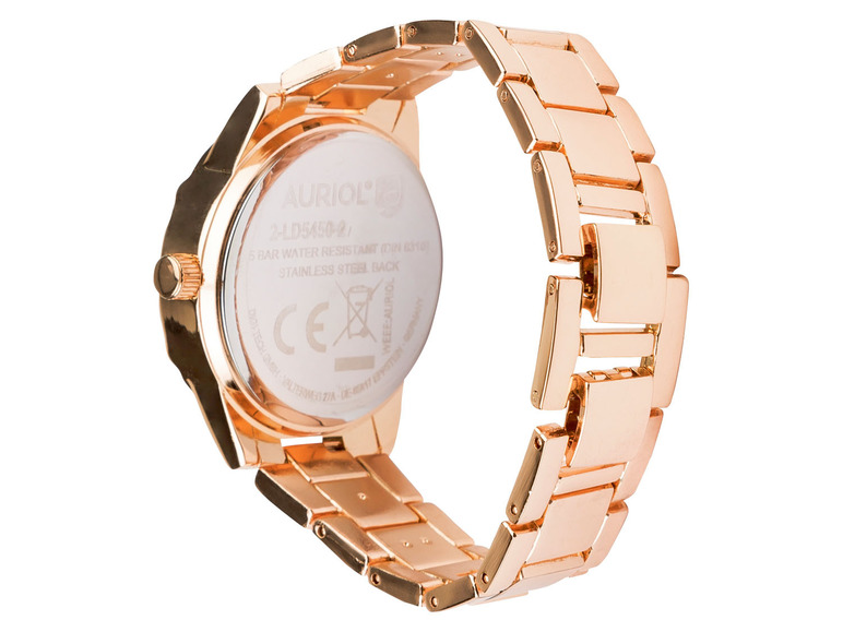 Gehe zu Vollbildansicht: AURIOL Damen Armbanduhr-Schmuckset, 2-teilig, mit Armband - Bild 11