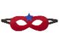 Rote Superheldenmaske mit blauem Stern