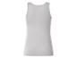 Hellgraues Damen Basic-Tanktop, Rückansicht
