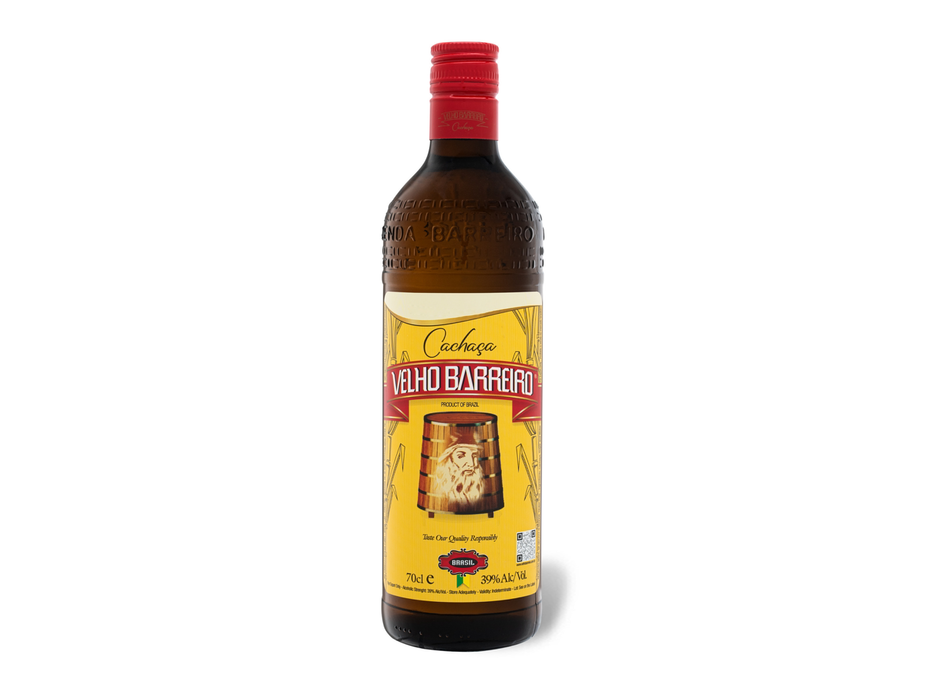 VELHO BARREIRO Cachaça 39% Vol