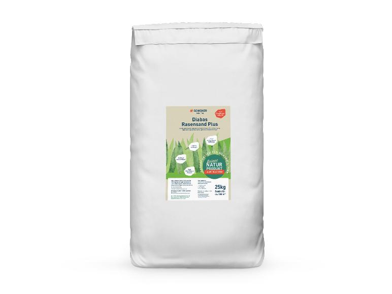 25 kg Sack Schicker Mineral Diabas Rasensand, für 100m², Naturprodukt aus Bayern.