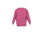 Einfarbiges pinkes Damen-Sweatshirt, Rückansicht.