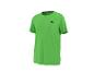 Limettengrünes Kurzarm-Sport-T-Shirt mit Logo auf der Brust.