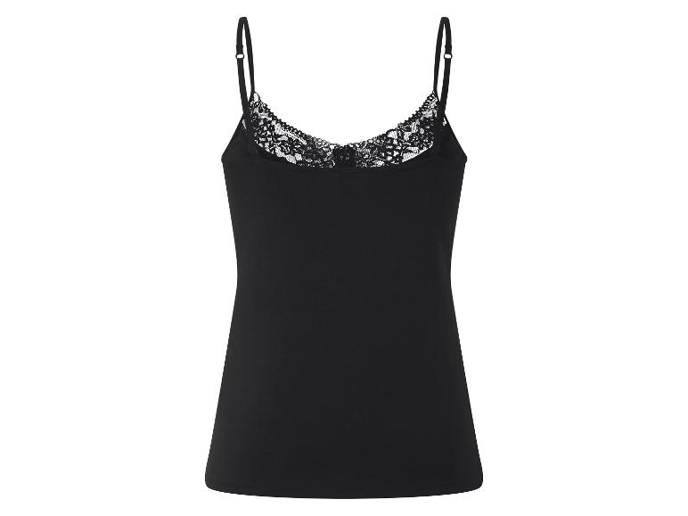 Schwarzes Damen-Spitzentop