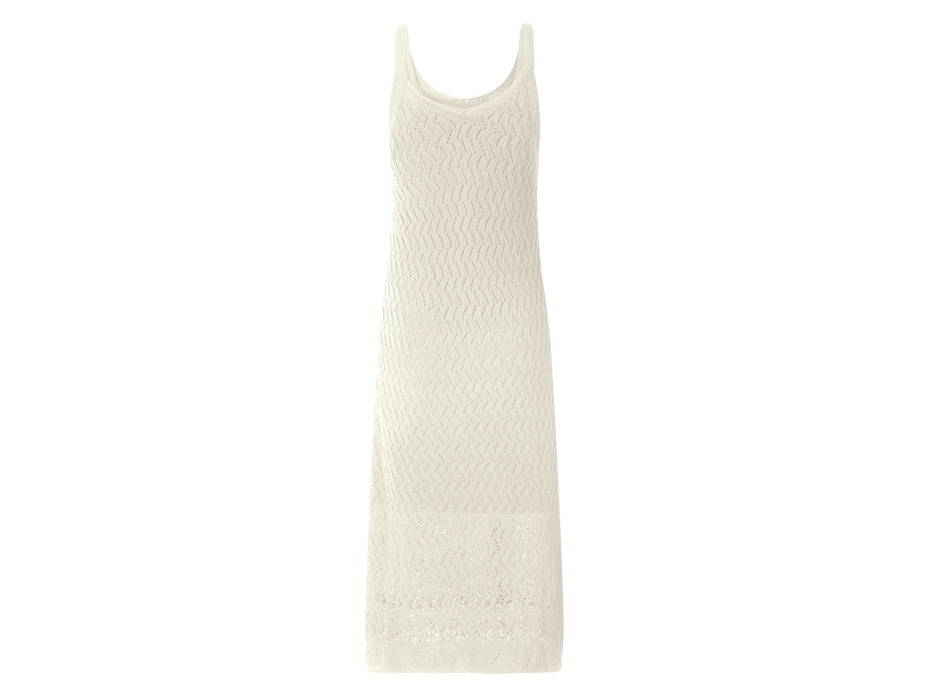 ESMARA® Damen Midi-Häkelkleid (Creme, XS(32/34))