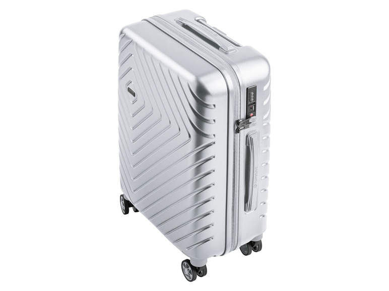 Gehe zu Vollbildansicht: TOPMOVE® Koffer (Boardtrolley) 30L silber, besonders leicht - Bild 3