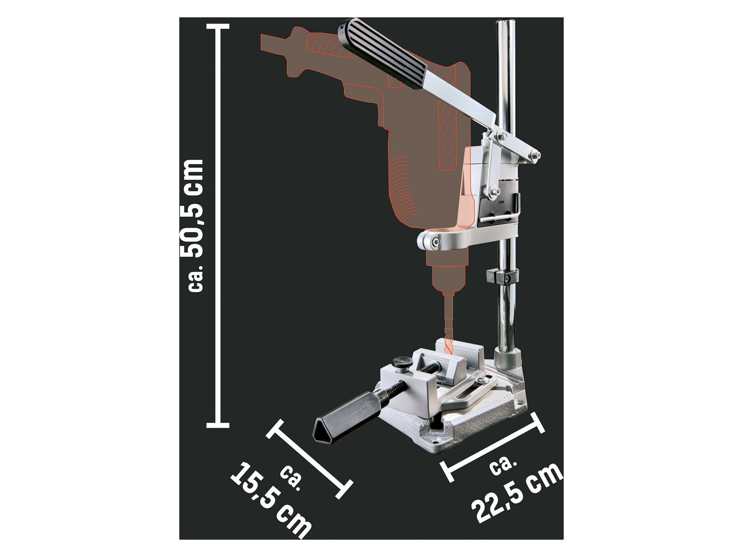 Thumbnail - PARKSIDE® Bohrmaschinenständer mit Schraubstock