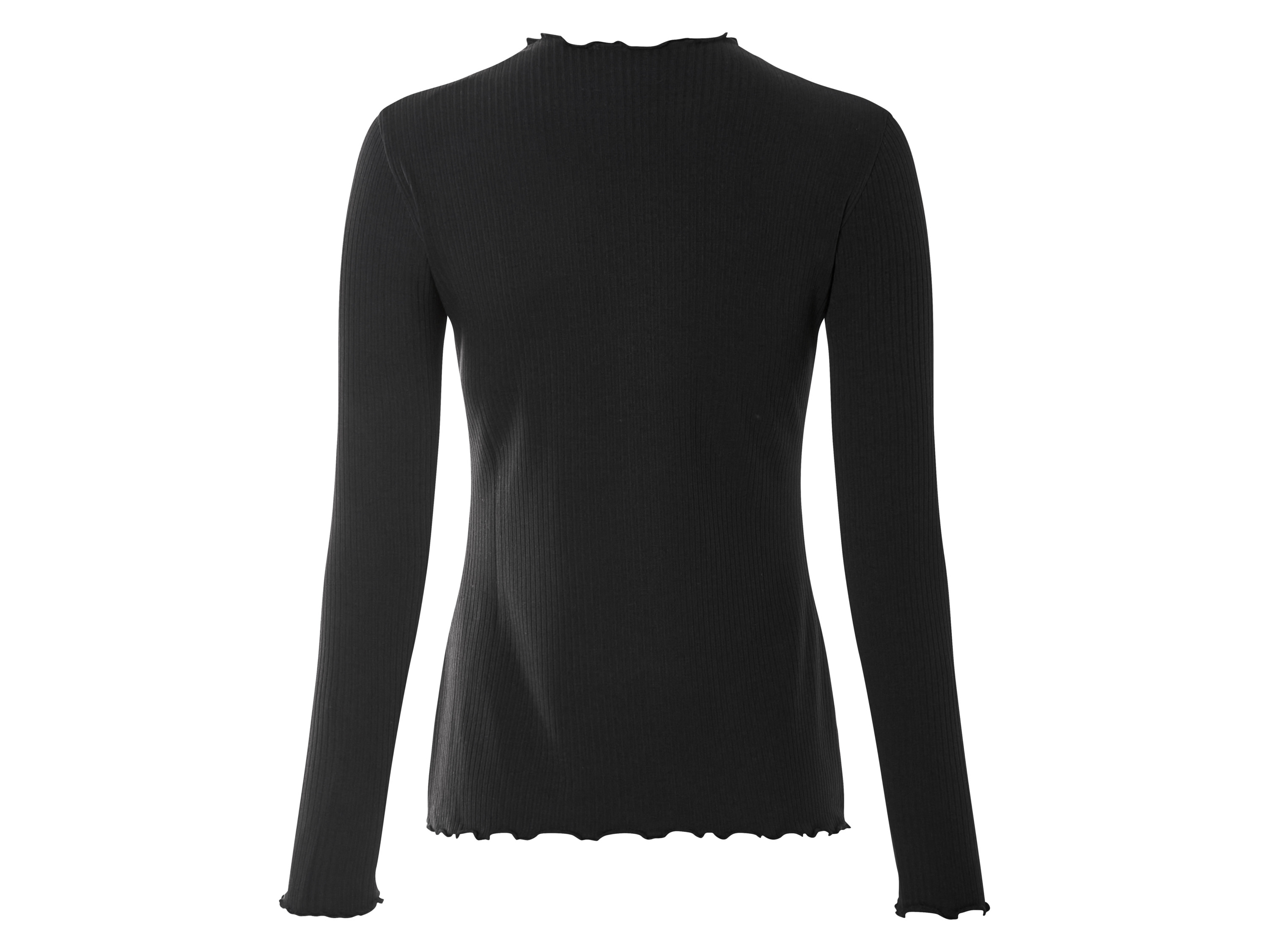 Thumbnail - esmara® Damen Langarmshirt Rippe 2er (Schwarz/blau, L(44/46))