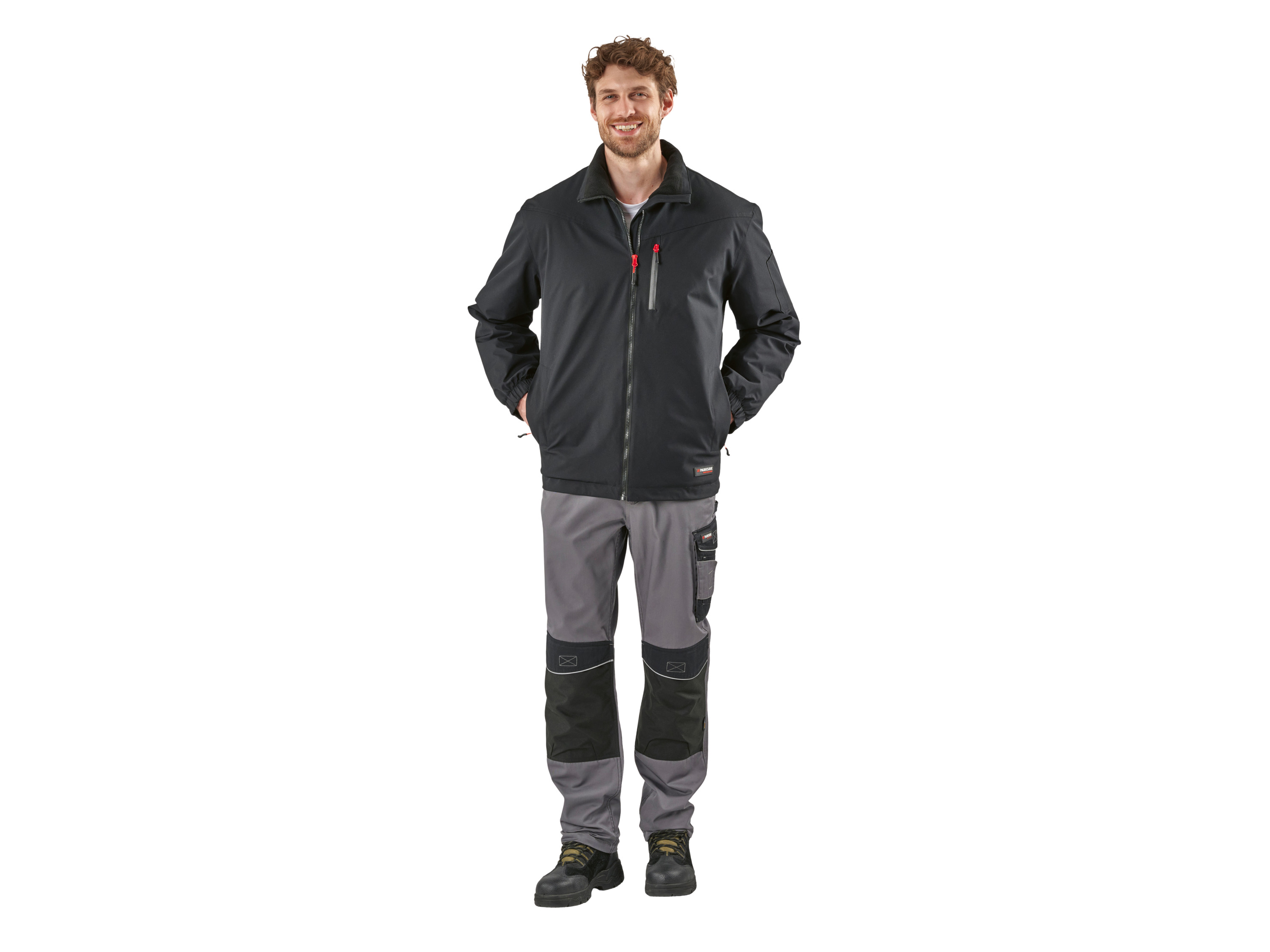 PARKSIDE PERFORMANCE® Herren Arbeitsjacke gefüttert (Schwarz, XXL (60/62)) – Bild 2 von 4