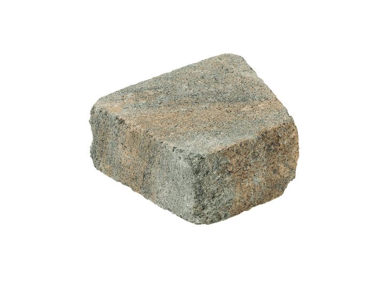 Grauer und beiger Gartenpflasterstein