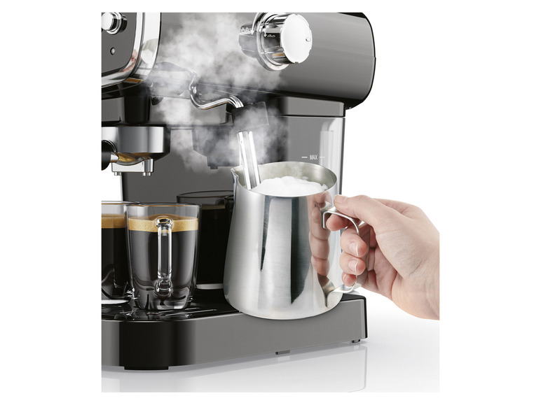 Gehe zu Vollbildansicht: SILVERCREST® KITCHEN TOOLS Espressomaschine »SEM 1050 A2«, mit Siebträger-System - Bild 2