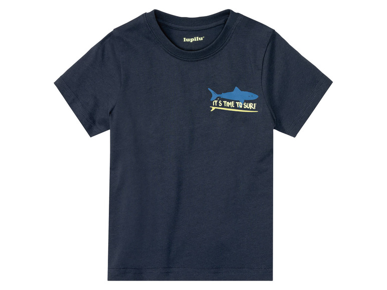 Gehe zu Vollbildansicht: lupilu® Kleinkinder Jungen T-Shirt, 2 Stück, weiche Single-Jersey-Qualität - Bild 26