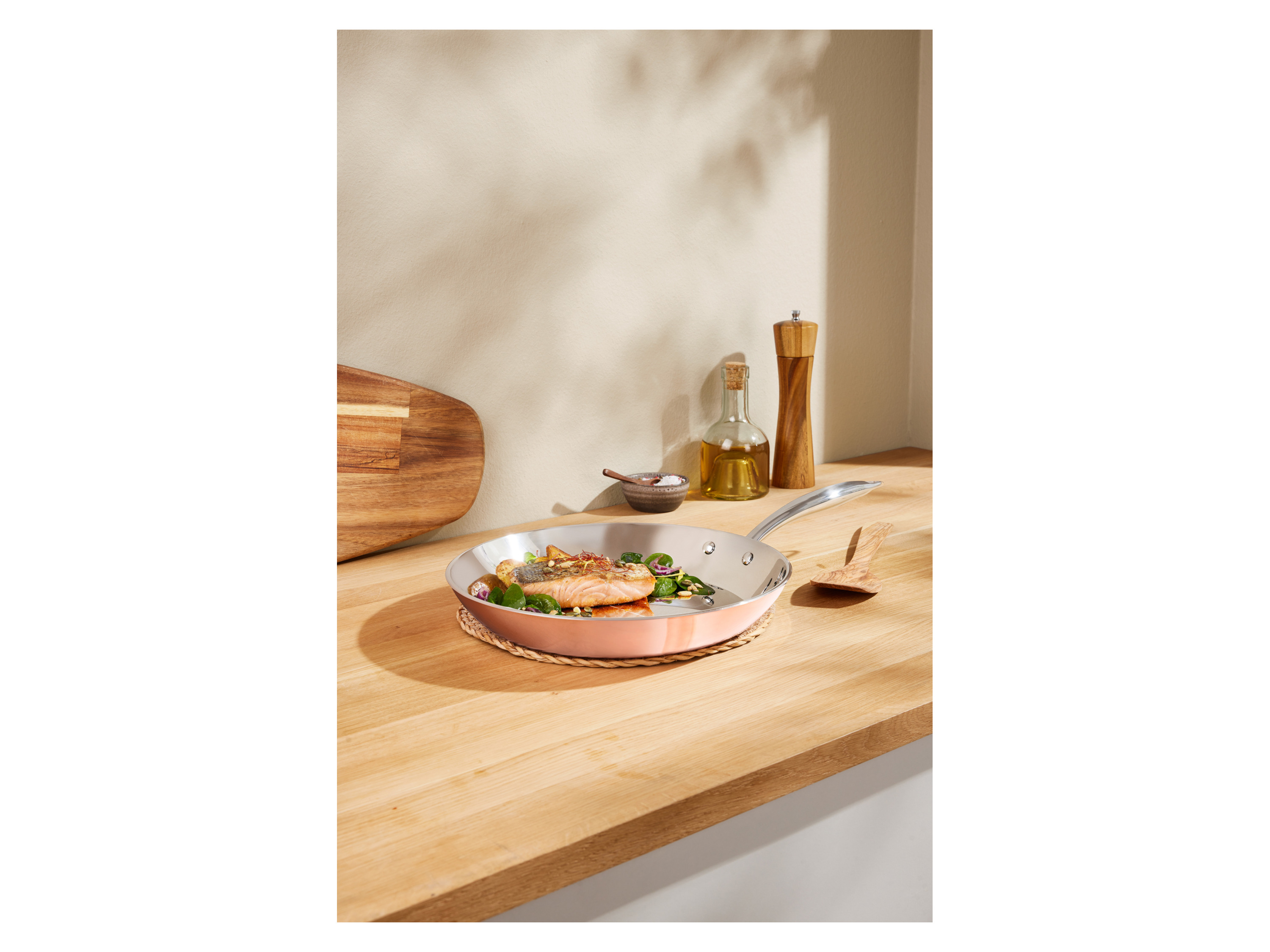 Thumbnail - SILVERCREST® Kupferpfanne, Ø 28 cm, Edelstahl mit Kupferschicht