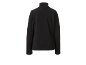 Schwarzes Fleece-Oberteil für Damen, Rückansicht.