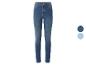 Blaue Damenjeans mit zwei Farboptionen.