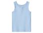 Hellblaues ärmelloses Baumwoll-Herrenunterhemd