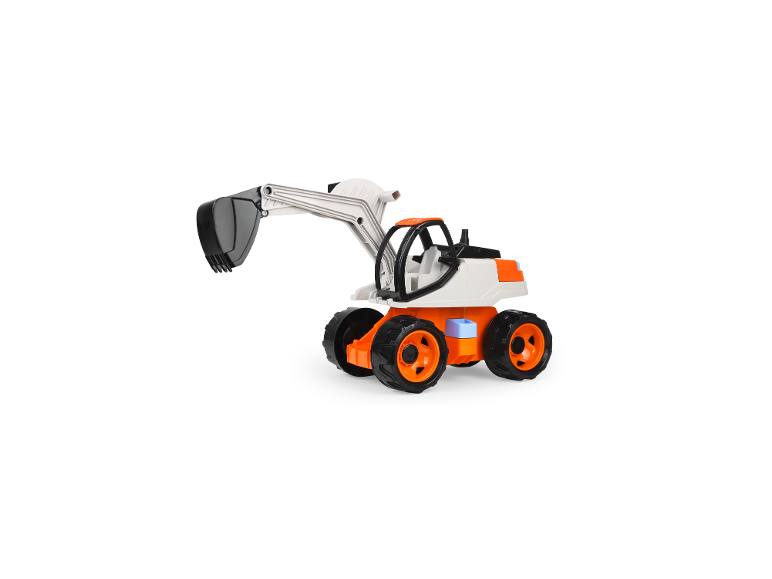 LENA GIGA TRUCKS Bagger Pro Spielzeug in Orange und Beige