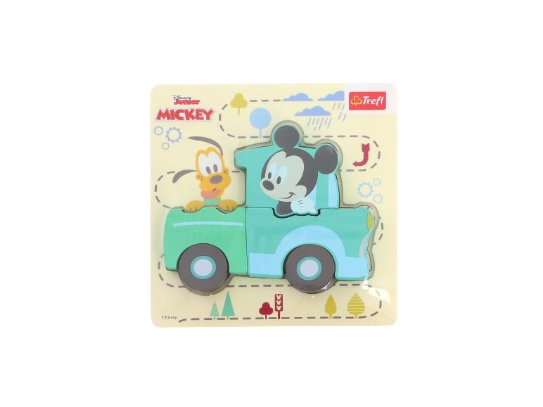 Disney Junior Mickey Mouse Holzpuzzle mit Auto von Trefl.