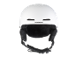 Weißer Skihelm mit Belüftungsöffnungen und Kinnriemen