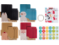 Adventskalender-Bastelset: Pinguin-, Schneemann-, Rentier- und Weihnachtsmann-Boxen, Aufkleber und Klebeband.
