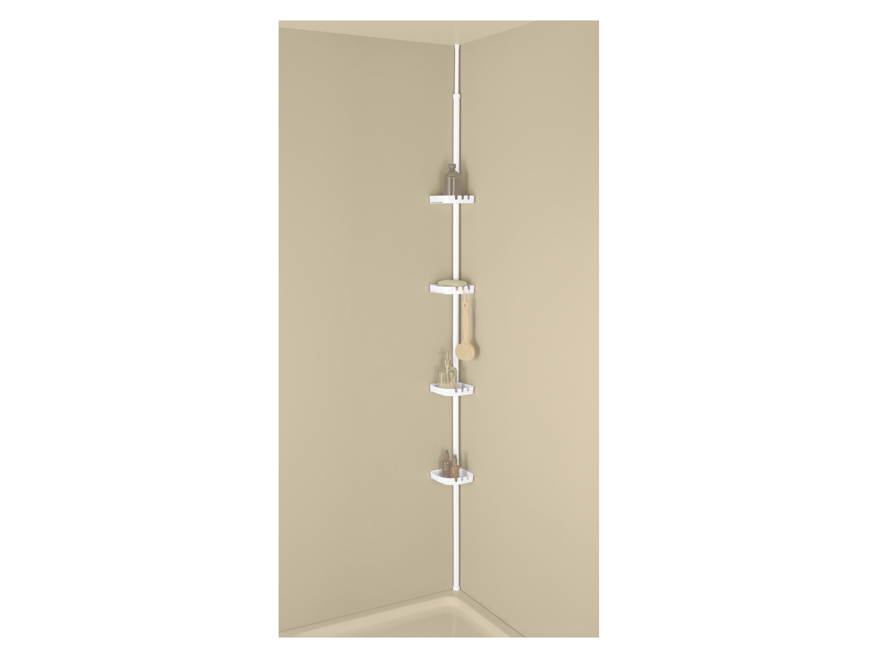 Thumbnail - LIVARNO® XXL Teleskop Duscheckregal 125-300cm (Weiß)