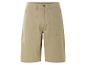 Beige Baumwollshorts.