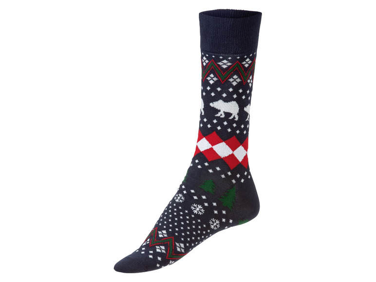 Gehe zu Vollbildansicht: LIVERGY Herren Socken, 3 Paar, mit weihnachtlichen Motiven - Bild 10