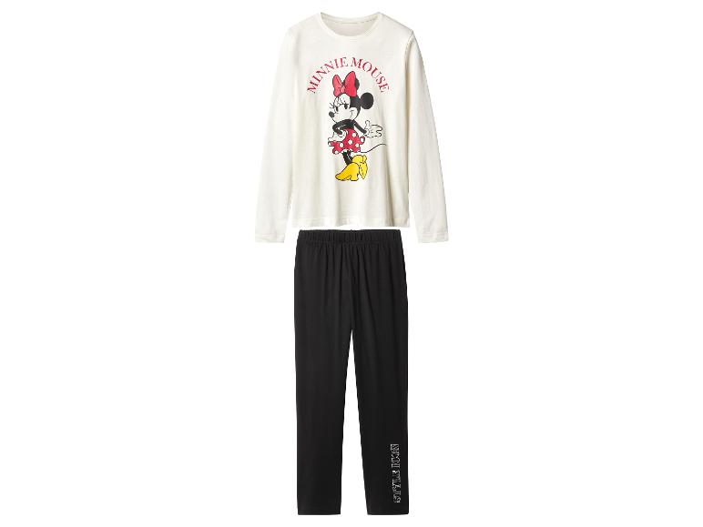 Minnie Maus Langarm-Pyjama-Set mit schwarzer Hose