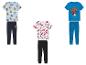 Kinderpyjamas: Mickey, Groot und Spider-Man.