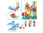 Lego Ariels Unterwasserpalast mit Figuren von Ariel, Triton und anderen Meeresbewohnern.