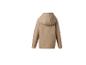 Beige Kapuzenjacke, Rückansicht