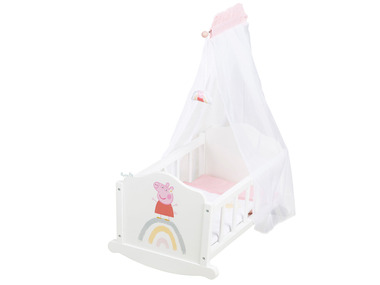 roba - Puppenwiege »Peppa Pig«, mit Voilehimmel 