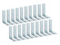 Ein Set mit 20 WIMO Metall-Eckwinkeln.