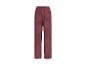 Damenhose mit elastischem Bund und Streifenmuster in Rotbraun.