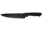 Schwarzes Küchenmesser mit der Aufschrift „EDELSTAHL“