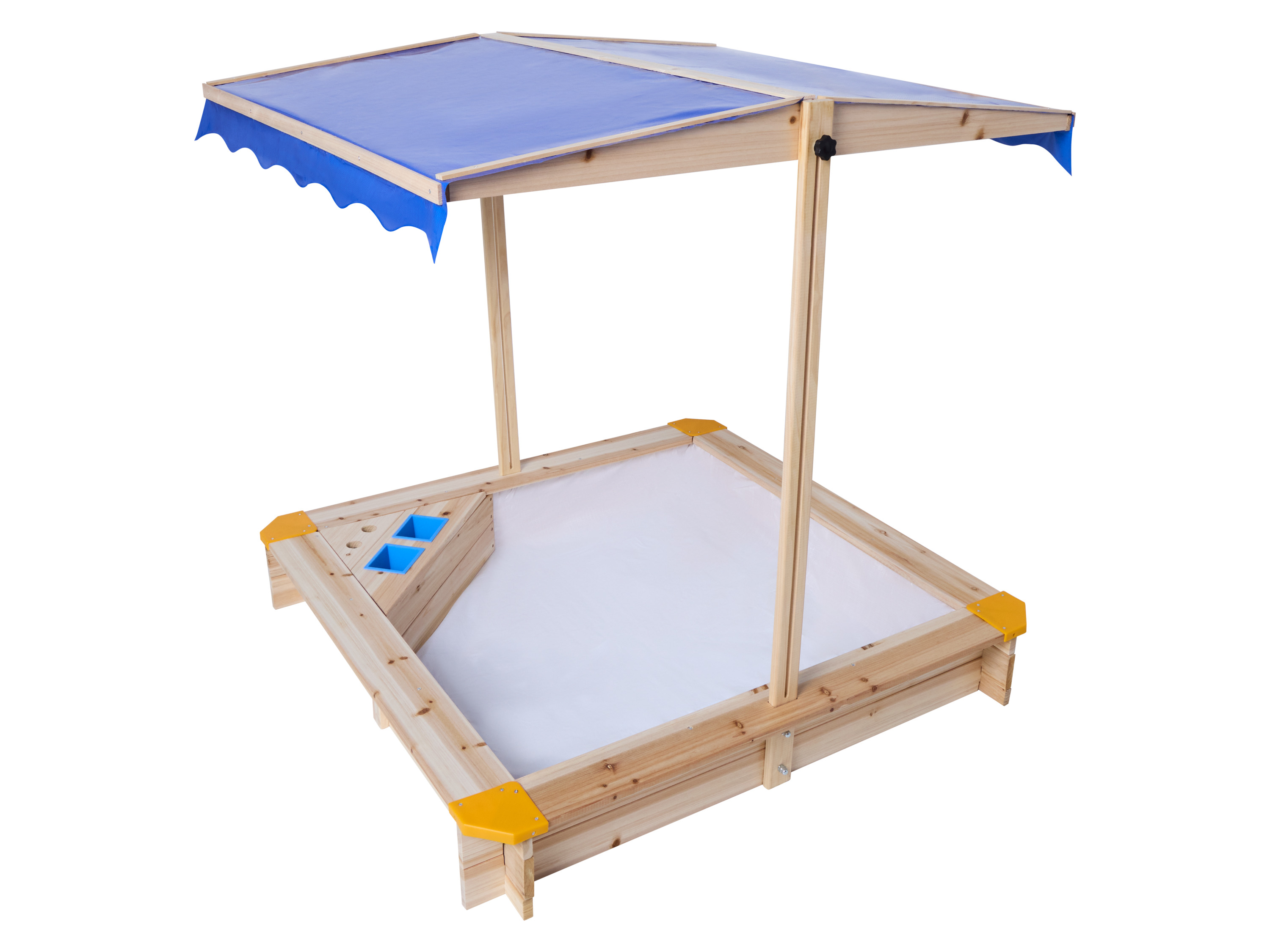 Thumbnail - lupilu® Holzsandkasten, mit Dach und Eisdiele