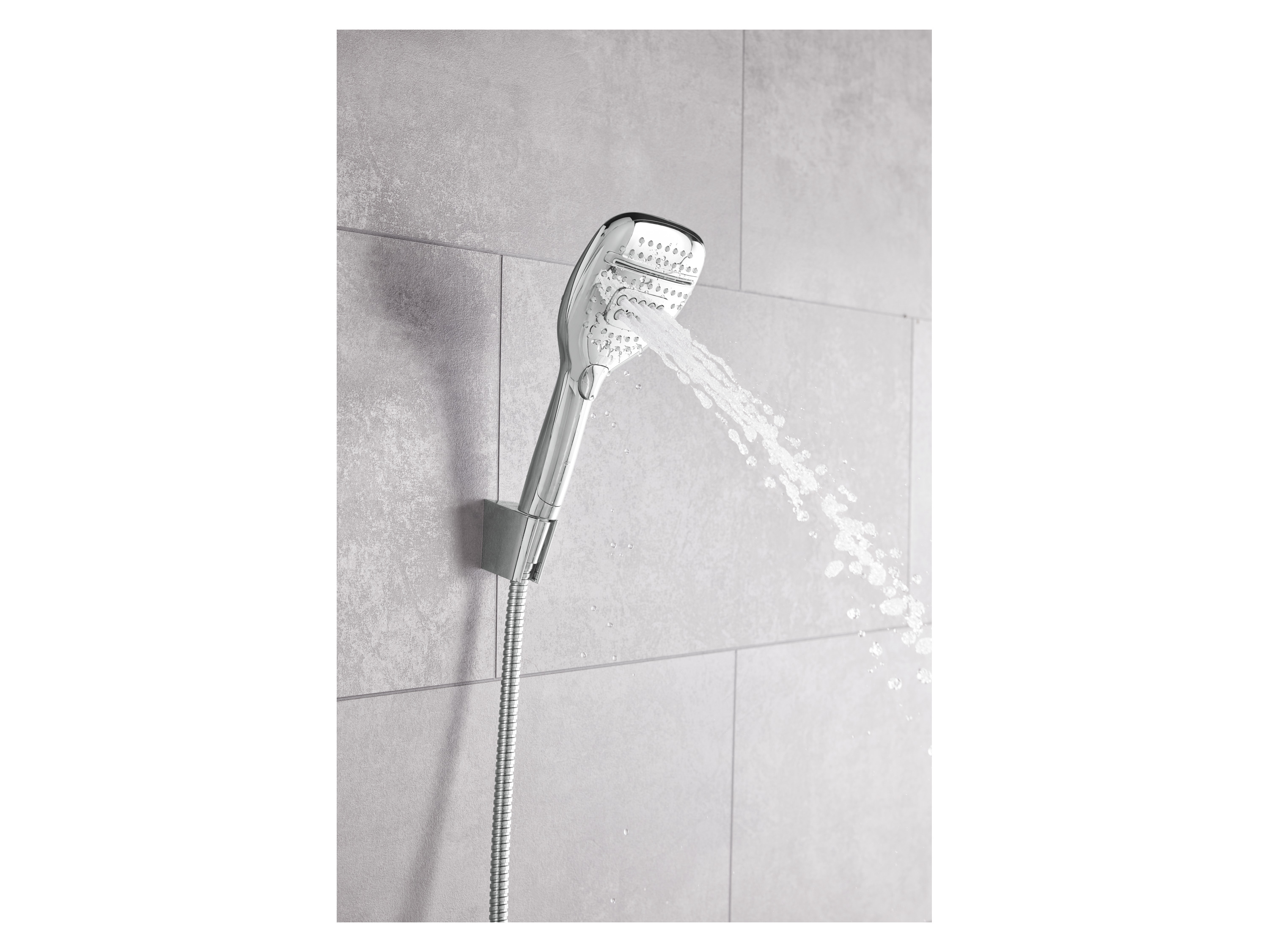 Thumbnail - LIVARNO home Handbrauseset mit Wechselschalter (Eckig)