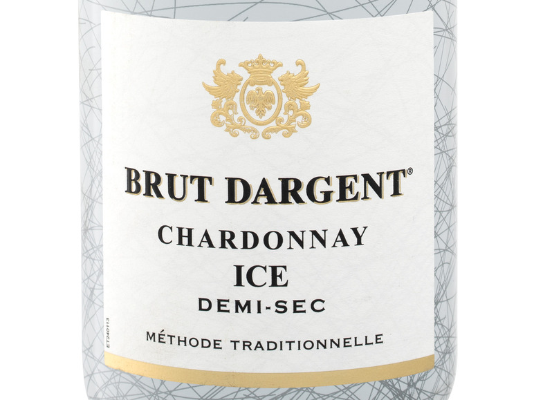 Gehe zu Vollbildansicht: Brut d'Argent Ice Chardonnay Sekt halbtrocken, Schaumwein - Bild 2