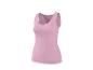 Rosa geripptes Damen-Tanktop.