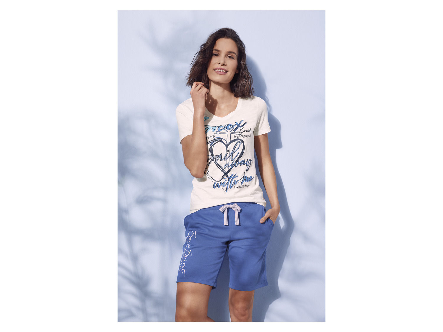 Soccx Damen T-Shirt aus reiner Baumwolle | LIDL