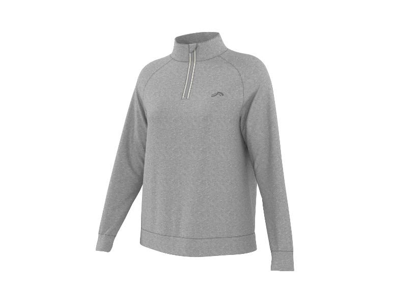 Ein graues Sweatshirt mit Reißverschluss der Marke Slazenger.