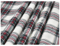 Weicher Flanellstoff mit rot-grau-weißem Karomuster.