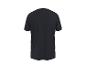 Schwarzes Kurzarm-T-Shirt, Rückansicht.