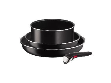 Tefal Ingenio Essential 4-teiliges Topf- und Pfannenset, abnehmbarer Griff, Antihaftversiegelung, stapelbar »L1539632«